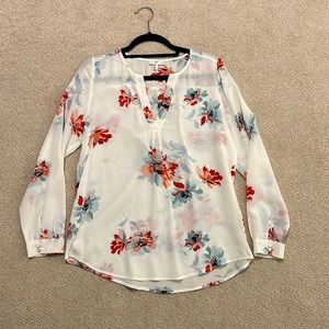 Joie floral print silk blouse